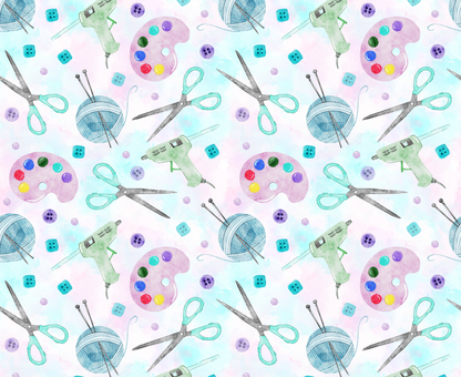 Via Pia Imogen fabric – ultra rare hobby-themed collectible cotton fat quarter for sewing and crafting